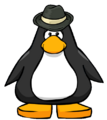 The Delta Fedora on a player card.