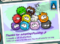 The Adopt A Puffle Postcard.