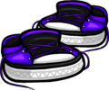 Untied Violet Sneakers