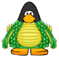 The Swamp Monster Costume on a player card.