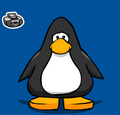 A penguin wearing the Stereo pin on a player card.