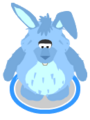 The Blueberry Bunny Costume in-game.