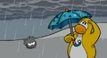 A preview of the incoming rain shown on the blog.