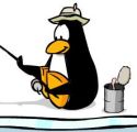 A .SWF of Ice Fishing. Note the dark black penguin.
