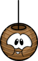 The Cheeky Lantern as a brown puffle.