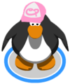 The Pink Skater Hat in-game.