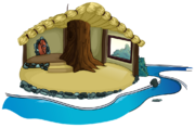 The Cozy Cottage Igloo in-game.