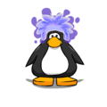 The Ghost Puffle Cap on a player card.