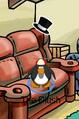 The hiding location of the Top Hat pin.