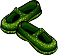 Sparkly Emerald Shoes Secret item