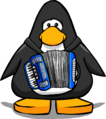 The Blue Accordion on a player card.