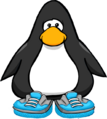 The Blue Skater Shoes on a player card.