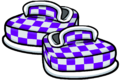 Purple Checkered Shoes