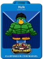 A playercard featuring Hulk, another super hero.
