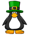 The Gigantic St. Patrick's Hat on a player card.