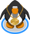 The Bling Bling Necklace in-game.