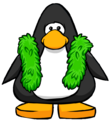 The Green Feather Boa on a player card.