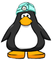 The Puffle Care Cap on a player card.
