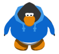 The Blue Hoodie in-game.