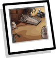 The Tatooine Sandcrawler background icon.