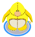 The Yellow Penguin Stuffie in-game.