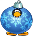 The Blue Snowflake Bauble on a player card.