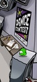 The green Puffle at the Night Club.