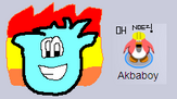 A blue puffle on fire? What? OH NOEZ!! It's heading straight for me!