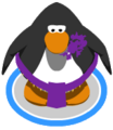 The Grape Tiki Costume in-game.