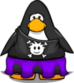 The Puffle Pirate Dress on a player card.