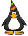 The 6th Anniversary Hat on a player card.