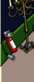Fire extinguisher in the Coffee Shop (6th Anniversary Party).