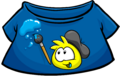 Blue T-shirt with a Yellow Puffle