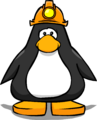 The Miners Helmet on a Player Card.