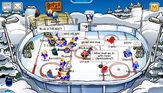 Oh no! We can't play with these cheerleaders and Mwa Mwa penguins! Where are the referees??