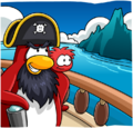 The island as seen in the Christmas on Rockhopper Island book.