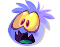 A scared Ghost Puffle