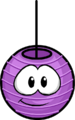 The Happy Lantern as a purple puffle.