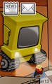 The Snow Cat in the Pizza Parlor during the Music Jam.
