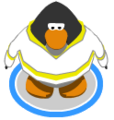 The Yellow Away Hockey Jersey in-game.