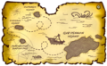 The island ripped off on Rockhopper's map as seen during Rockhopper's Quest.