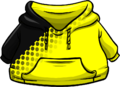 Yellow Hoodie with black dots