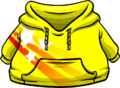 Yellow Hoodie with white stars