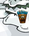 The pin's location.