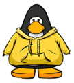 The Yellow Hoodie on a player card.