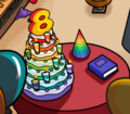 The 8th anniversary cake.