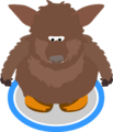 The Brown Bat Costume in game.
