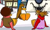 Dancing Penguin with his fixed glasses on.