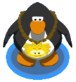 The Gold Puffle Chain in-game.