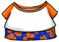 Orange Hawaiian Outfit
